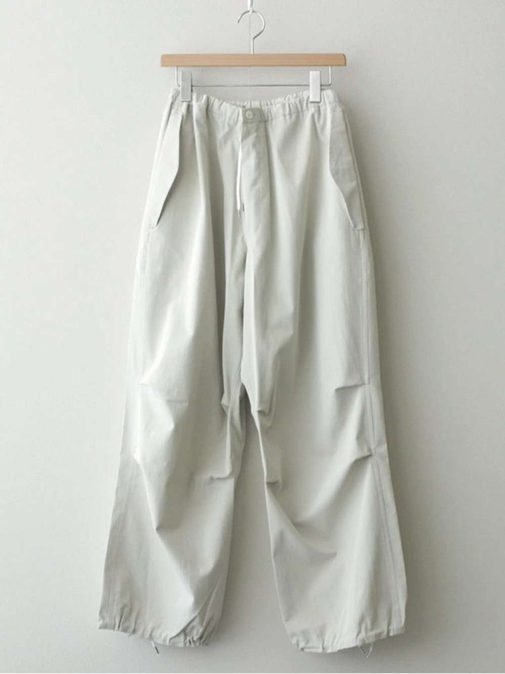 NEW Tanaka The Over Pant in White Convertible Zip Barrel Designer Luxury NWT. 17